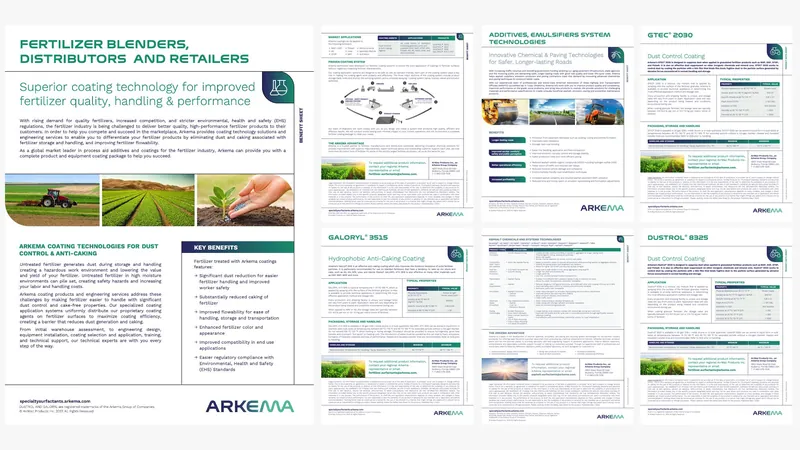 Arkema technical data sheets rebranded across a multi-page Word document set